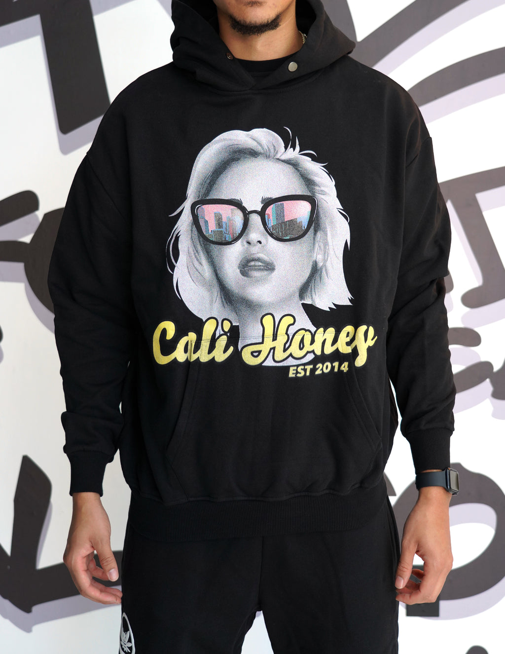 Cali Honey Girl Black Hoodie